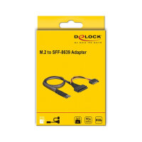 Delock M.2 Key M zu U.2 SFF-8639 NVMe Adapter mit 50 cm Kabel