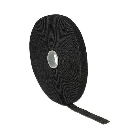Delock Klettband auf Rolle L 10 m x B 13 mm schwarz