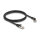 Delock RJ45 Netzwerkkabel Cat.8.1 S/FTP Stecker 45° nach rechts gewinkelt zu Stecker gerade bis 40 Gbps 1 m schwarz