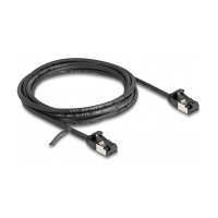 Delock RJ45 Kabel Stecker zu Stecker Cat.8.1 flexibel 2 m schwarz