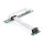 Delock Riser Karte PCI Express x1 > 1 x PCI mit flexiblem Kabel 9 cm links gerichtet