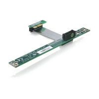 Delock Riser Karte PCI Express x1 > x1 mit flexiblem...