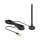 Delock GSM / UMTS / LTE Antenne SMA Stecker 2,5 dBi starr omnidirektional mit magnetischem Standfuß und Anschlusskabel RG-174 3 m outdoor schwarz