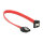 Delock SATA 6 Gb/s Kabel gerade auf unten gewinkelt 20 cm rot