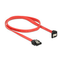 Delock SATA 6 Gb/s Kabel gerade auf unten gewinkelt 50 cm...