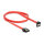 Delock SATA 6 Gb/s Kabel gerade auf unten gewinkelt 50 cm rot