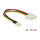 Delock Kabel Power Floppy 4 Pin Stecker > Molex 4 Pin Buchse 15 cm