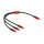 Delock USB Ladekabel 3 in 1 USB Type-C™ zu 3 x USB Type-C™ 30 cm schwarz / rot