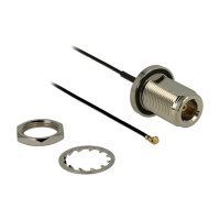 Delock Antennenkabel N Buchse zum Einbau zu I-PEX Inc.,...