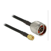 Delock Antennenkabel N Stecker > SMA Stecker RG-58 C/U...