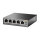 5P TP-Link SG1005P Metall mit 4 PoE-Ports