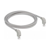 Delock Netzwerkkabel RJ45 Cat.6 S/FTP unten / unten gewinkelt 2 m