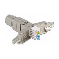 Delock Verbinder für Netzwerkkabel Cat.6A STP werkzeugfrei