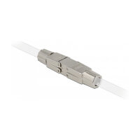 Delock Verbinder für Netzwerkkabel Cat.6A STP werkzeugfrei