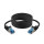 Patchkabel CAT6a RJ45 S/FTP PiMF 1m Schwarz