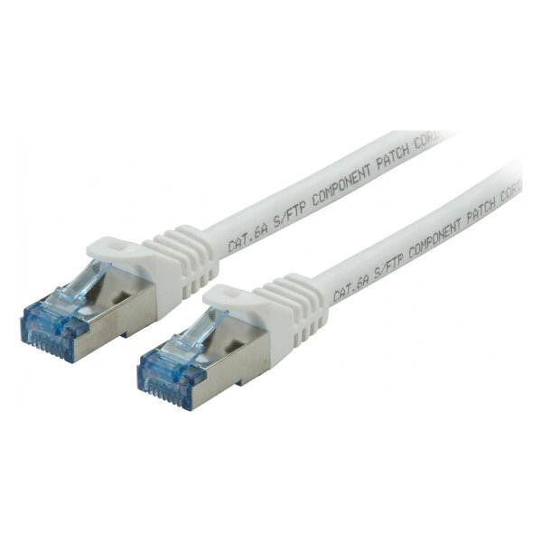 Patchkabel CAT6a RJ45 S/FTP PiMF 3m Weiß