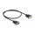 Delock RS-232 Kabel Seriell D-Sub9 Stecker zu Buchse mit schmalem Steckergehäuse 0,5 m