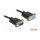 Delock RS-232 Kabel Seriell D-Sub9 Stecker zu Buchse mit schmalem Steckergehäuse 0,5 m