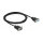 Delock RS-232 Kabel Seriell D-Sub9 Stecker zu Buchse Nullmodem mit schmalem Steckergehäuse 2 m