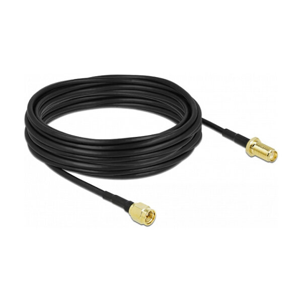 Delock Antennenkabel SMA Stecker zu SMA Buchse LMR/CFD100 10 m low loss