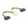 Delock Stromkabel 2 x SATA 15 Pin Stecker zu 8 Pin EPS Stecker 15 cm