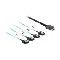 Delock Kabel OCuLink SFF-8611 > 4 x SATA 7 Pin 0,5 m...
