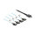 Delock Kabel OCuLink SFF-8611 > 4 x SATA 7 Pin 0,5 m Metall