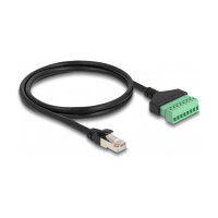 Delock RJ45 Kabel Cat.6 Stecker zu Terminalblock Adapter...