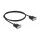 Delock RS-232 Kabel Seriell D-Sub 9 Buchse zu Buchse Nullmodem mit schmalem Steckergehäuse - Full Handshaking - 1 m