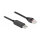 Delock Serielles Anschlusskabel mit FTDI Chipsatz, USB 2.0 Typ-A Stecker zu RS-232 RJ45 Stecker 25 cm schwarz