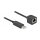 Delock Serielles Anschlusskabel mit FTDI Chipsatz, USB 2.0 Typ-A Stecker zu RS-232 RJ45 Buchse 25 cm schwarz