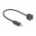 Delock Serielles Anschlusskabel mit FTDI Chipsatz, USB 2.0 Typ-A Stecker zu RS-232 RJ45 Buchse 25 cm schwarz