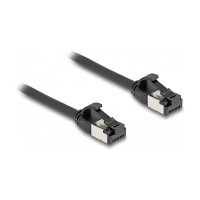 Delock RJ45 Kabel Stecker zu Stecker Cat.8.1 flexibel 0,5 m schwarz