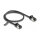 Delock RJ45 Kabel Stecker zu Stecker Cat.8.1 flexibel 0,5 m schwarz