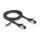 Delock RJ45 Flachband Patchkabel Stecker zu Stecker Cat.8.1 flexibel 1 m schwarz
