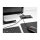 Delock Kabeldurchführung für Tischeinbau mit Bürste 300 x 80 x 28 mm schwarz
