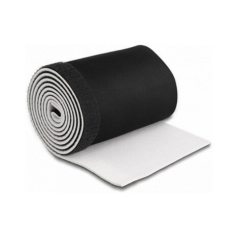 Delock Kabelschlauch Neopren flexibel mit Klettverschluss 1,5 m x 135 mm schwarz / weiß