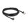 Delock RJ45 Netzwerkkabel Cat.6A S/FTP Slim 90° unten gewinkelt / gerade 5 m schwarz