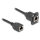 Delock D-Typ RJ45 Kabel Buchse zu Buchse Cat.5e schwarz 20 cm