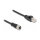 Delock M12 Adapterkabel D-kodiert 4 Pin Buchse zu RJ45 Stecker 50 cm