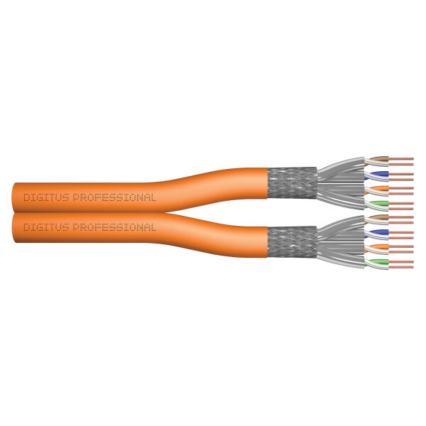 Digitus Patchkabel CAT7a S/FTP LSZH 500m Verlegekabel Orange