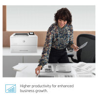 L HP LaserJet Enterprise M507dn S/W-Laserdrucker 43 S./Min. LAN Duplex