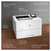 L HP LaserJet Enterprise M507dn S/W-Laserdrucker 43 S./Min. LAN Duplex