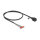 Delock Kabel RJ45 Buchse zu Aderendhülsen Cat.5e 50 cm schwarz