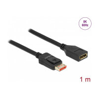 Delock DisplayPort Verlängerungskabel 8K 60 Hz 1 m