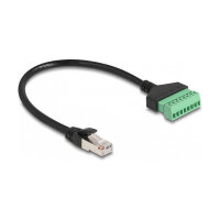 Delock RJ45 Kabel Cat.6 Stecker zu Terminalblock Adapter...