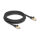 Delock RJ45 Netzwerkkabel mit Geflechtmantel Cat.6A S/FTP Stecker zu Stecker 3 m schwarz
