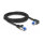 Delock RJ45 Netzwerkkabel Cat.6A S/FTP gerade / rechts gewinkelt 3 m schwarz