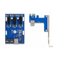 Delock Riser Karte PCI Express x1 zu 3 x PCIe x1 mit 50...