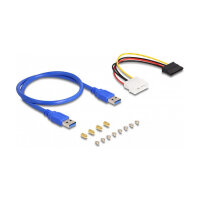 Delock Riser Karte PCI Express x1 zu 3 x PCIe x1 mit 50 cm USB Kabel